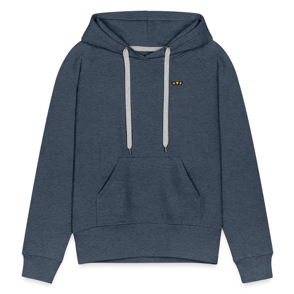 Dames Premium Hoodie - heather denim