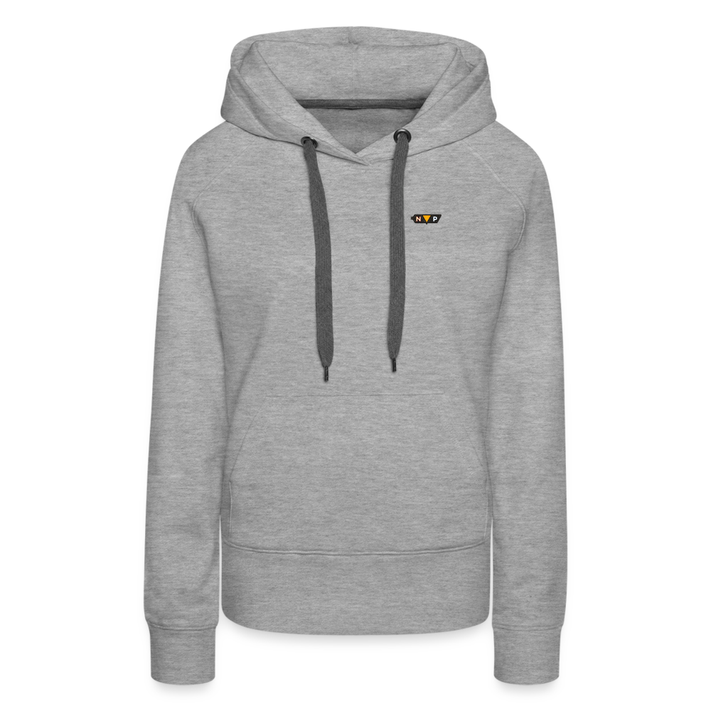 Dames Premium Hoodie - heather grey