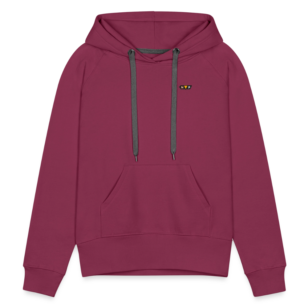 Dames Premium Hoodie - bordeaux